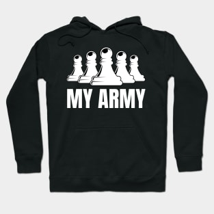 Chess Pawn Army Tactics Sport Nerd Funny Checkmate Hoodie